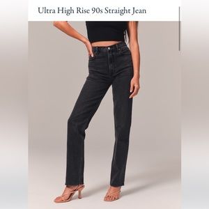 Abercrombie & Fitch The 90s Straight Ultra High Rise